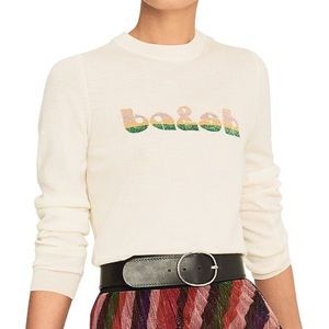 BA&SH Logo sweater sparkly